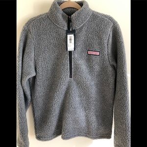Vineyard Vine 1/4 zip woman’s sherpa fleece
